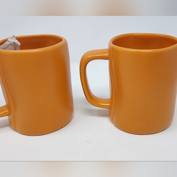 Rae Dunn WOOF & BARK Ceramic Coffee Mugs set of 2 - Picture 4 of 5